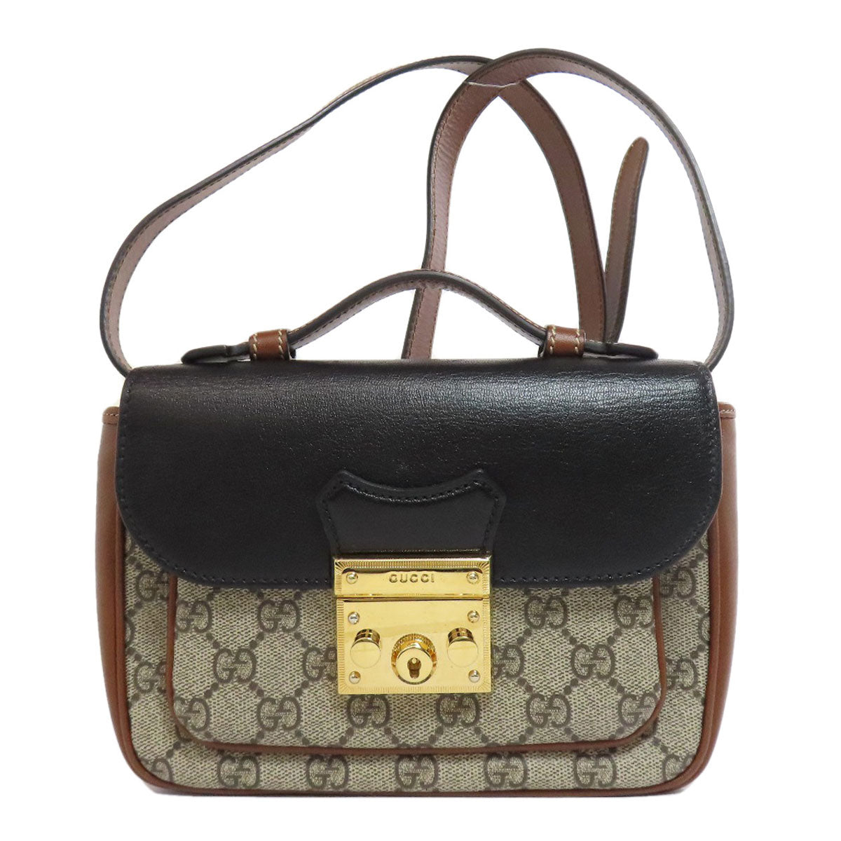 Gucci PVC GG Supreme 2WAY Brown Shoulder Bag
