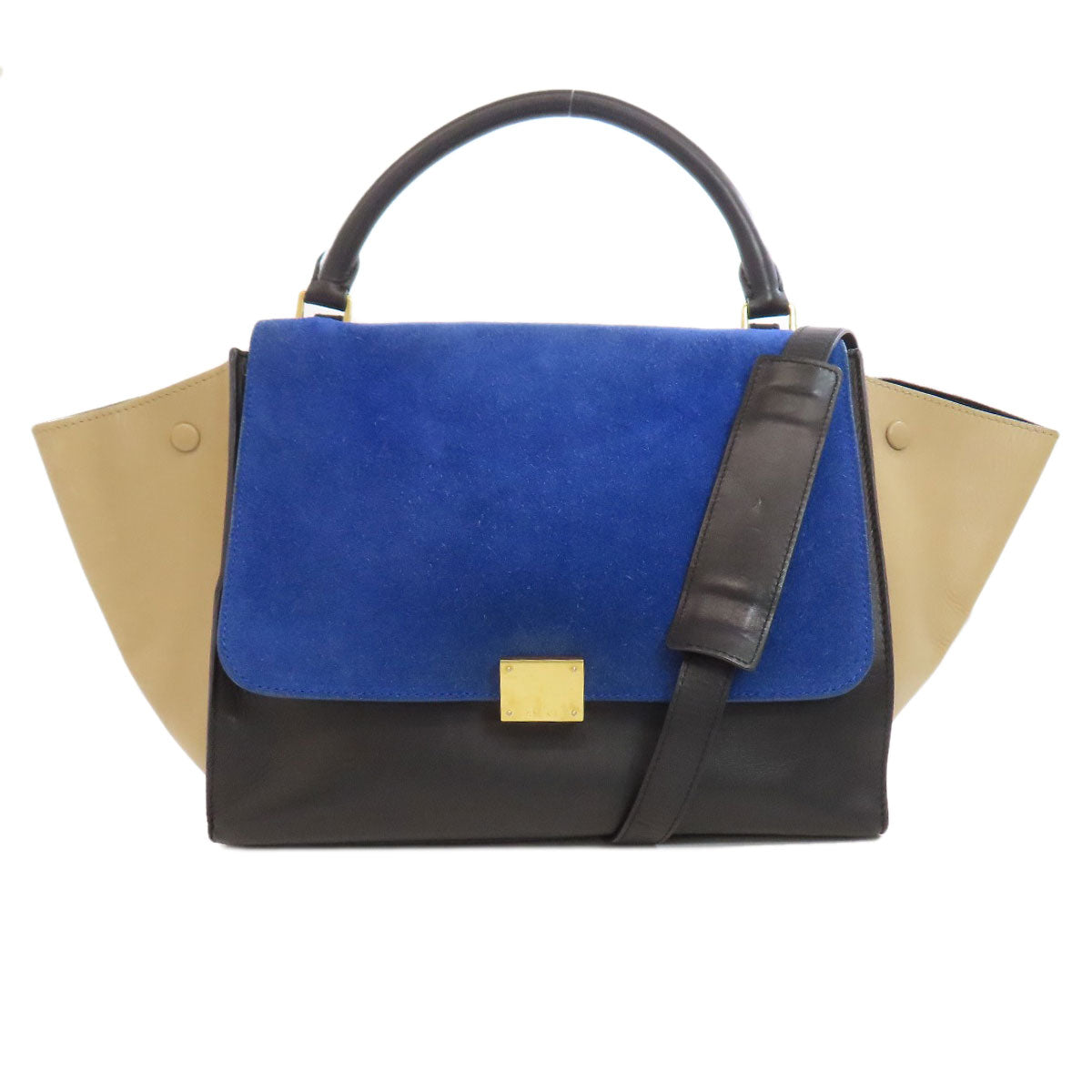 Calfskin, Multicolor Trapeze Way Women Suede Travel Bag
