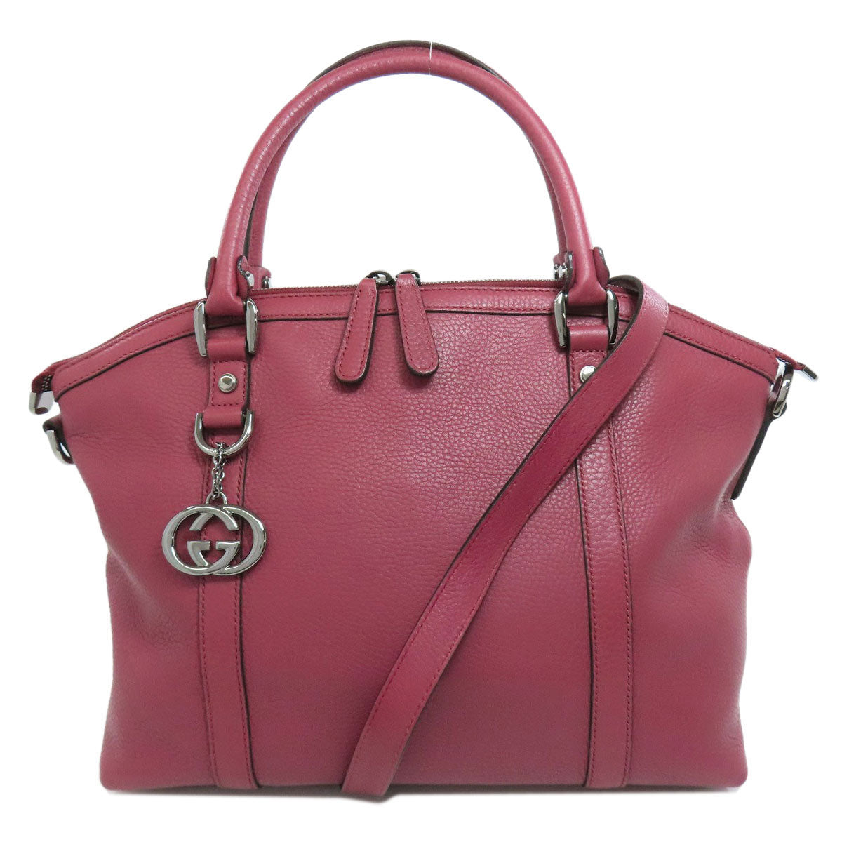 Gucci Outlet 2WAY Leather Pink Tote Bag