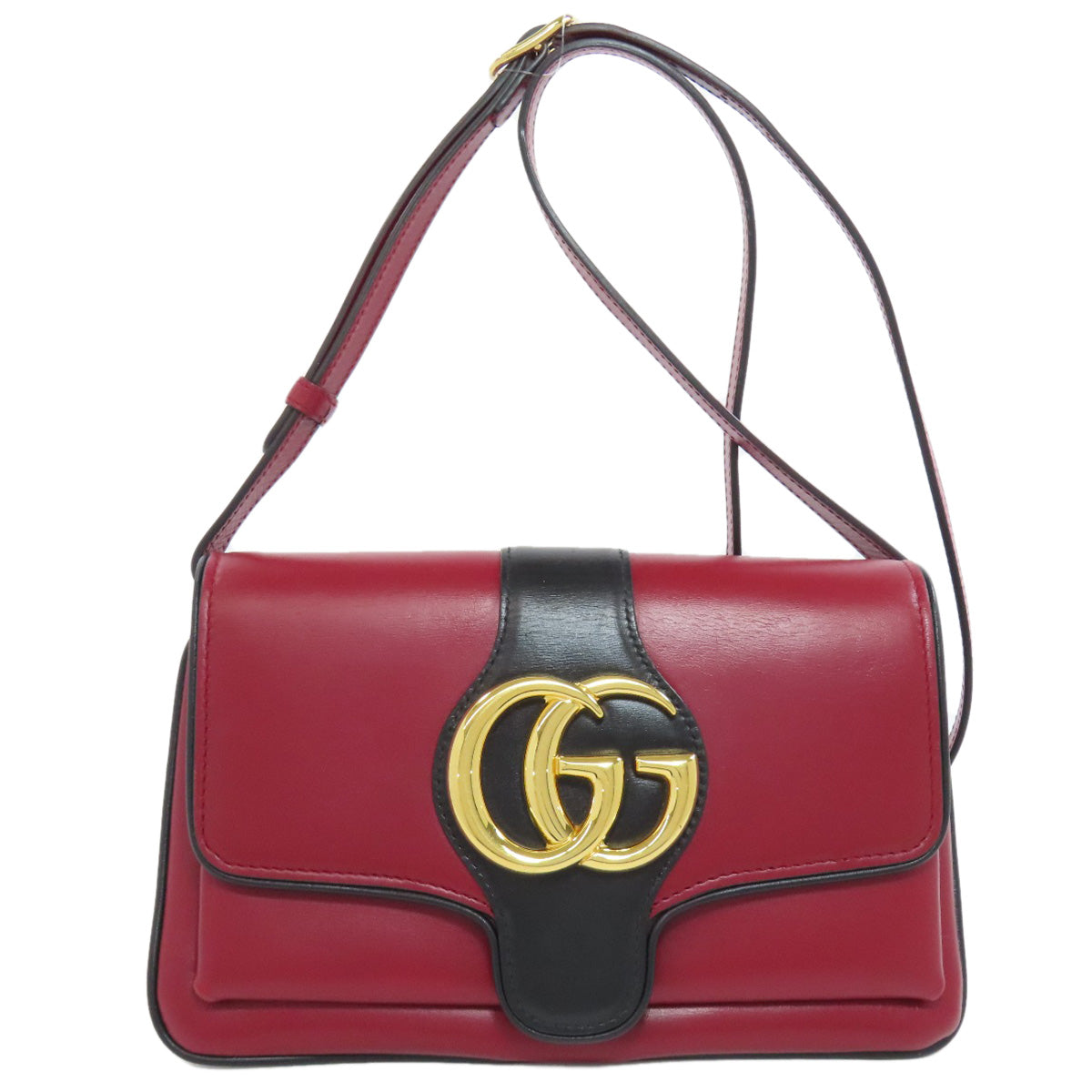 Gucci Ally GG Marmont Calfskin Red Shoulder Bag