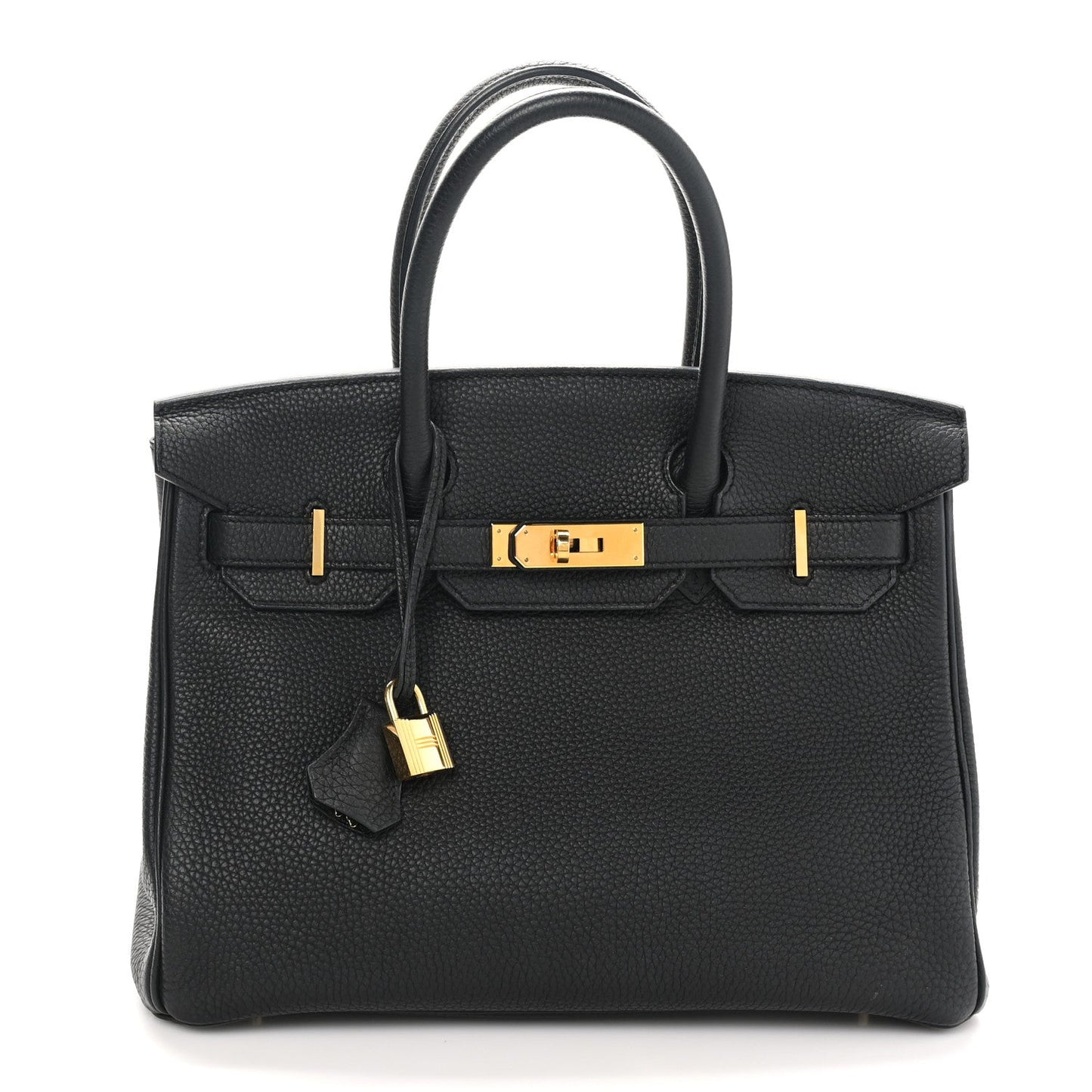 Hermes Togo Birkin Handbag Black Travel Bag