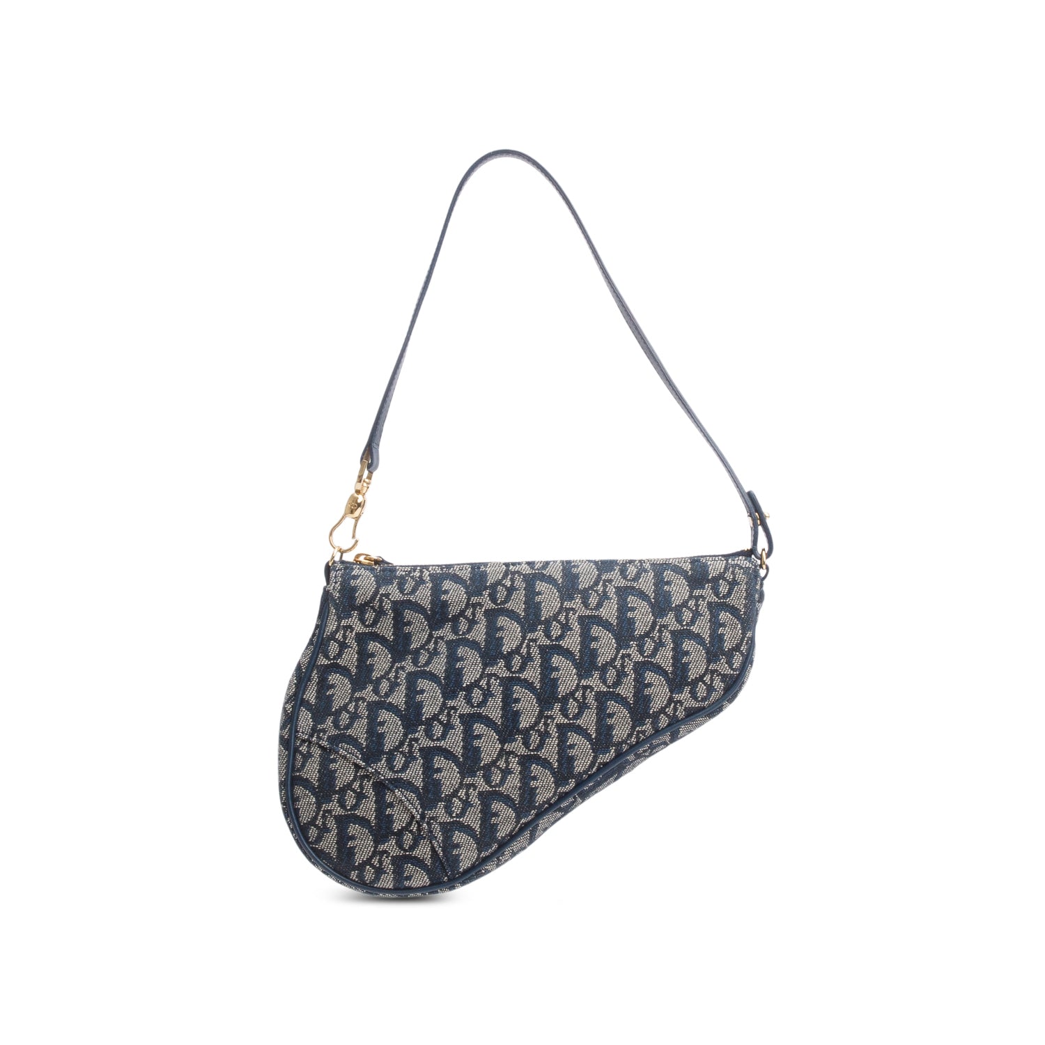 Dior Christian Navy issimo Saddle Pochette Handbag Travel Bag