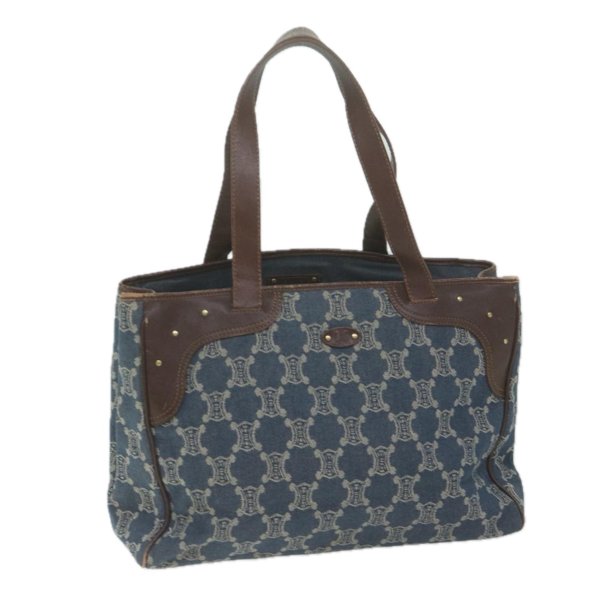 Luxury Paris Macadam Tote Bag Canvas Blue