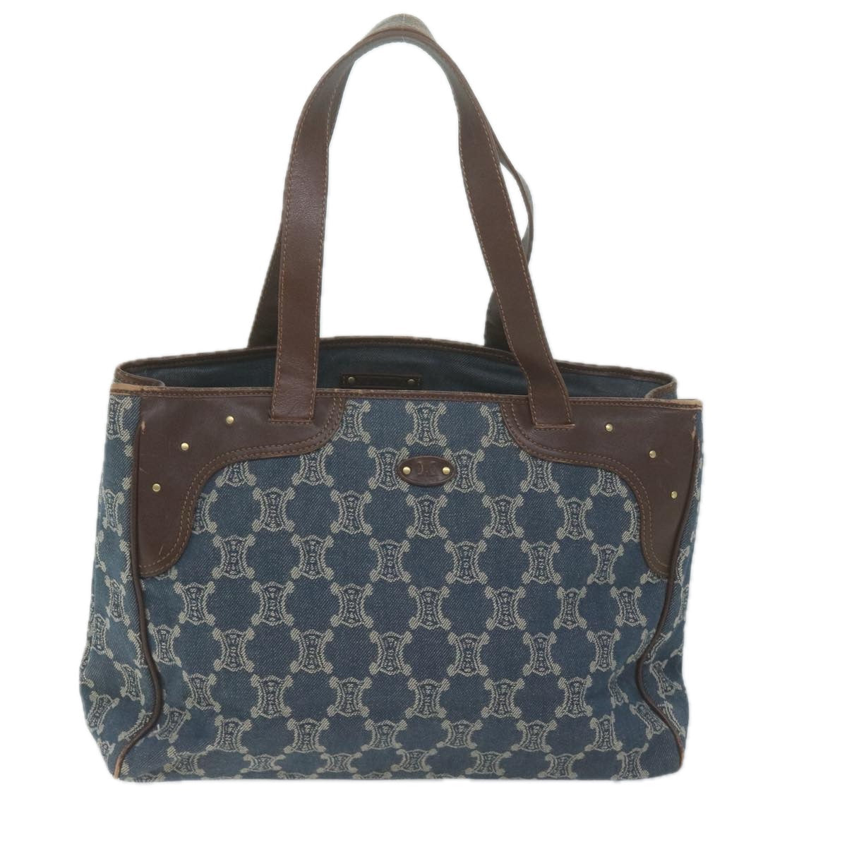 Luxury Paris Macadam Tote Bag Canvas Blue