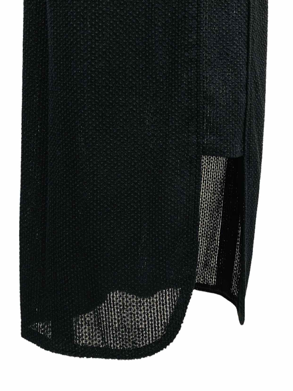 CHANEL Black Textured Size US 4 Long Dress