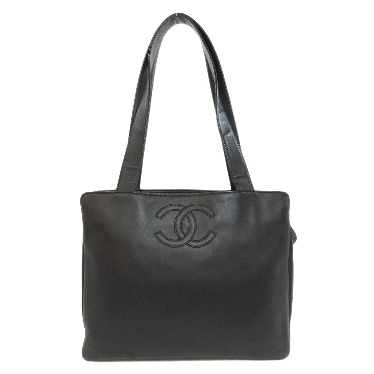 Chanel Calfskin COCO Mark Black Tote Bag