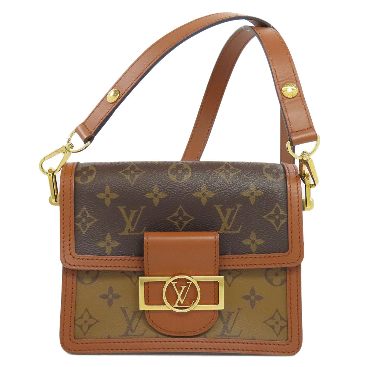 Louis Vuitton M45959 reverse Daufine Monogram Brown Mini Shoulder Bag