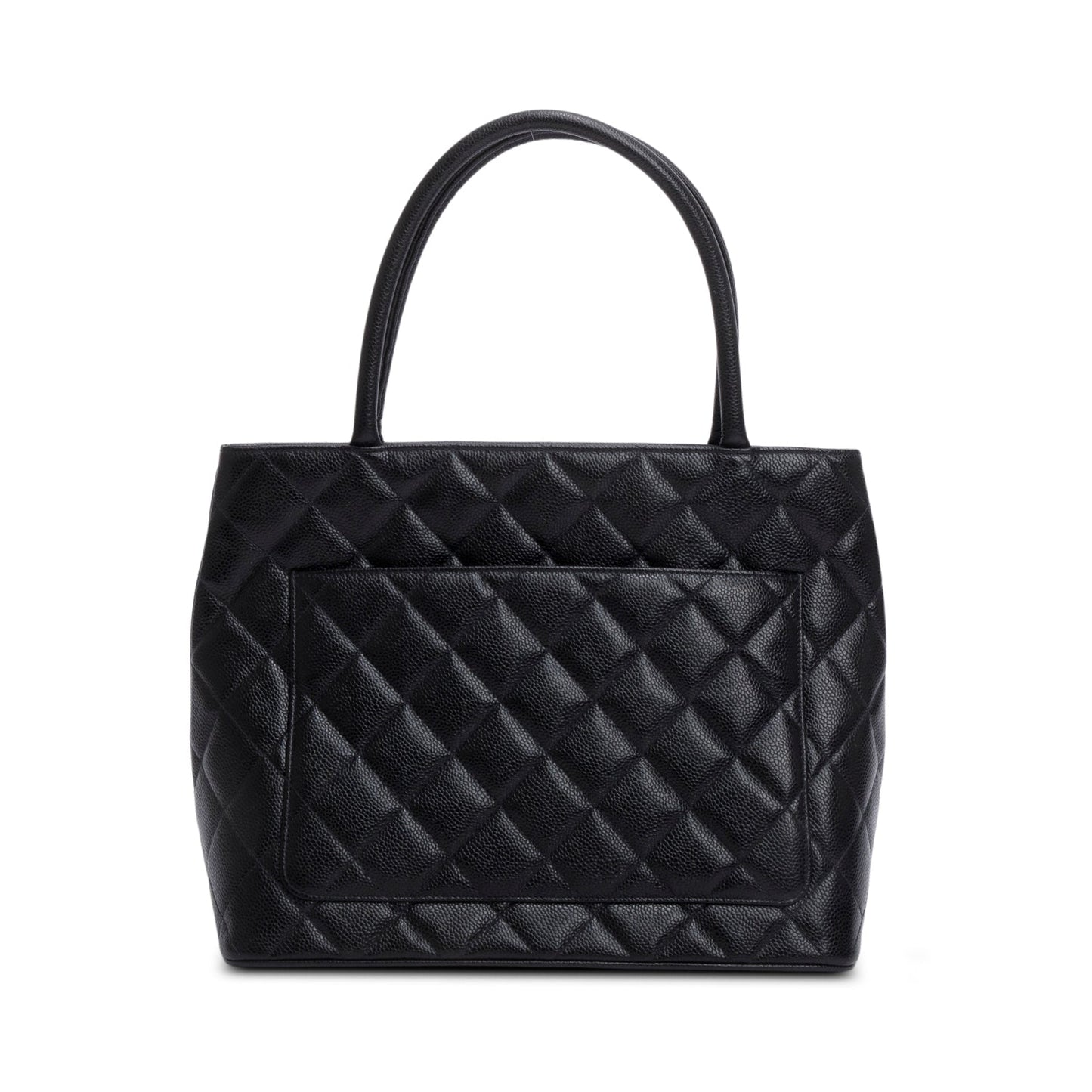 Chanel Caviar Medallion Leather Black Travel Bag 5