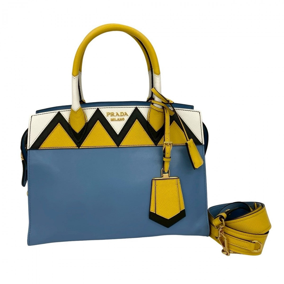 Shoulder Bag Esplanade Leather Blue