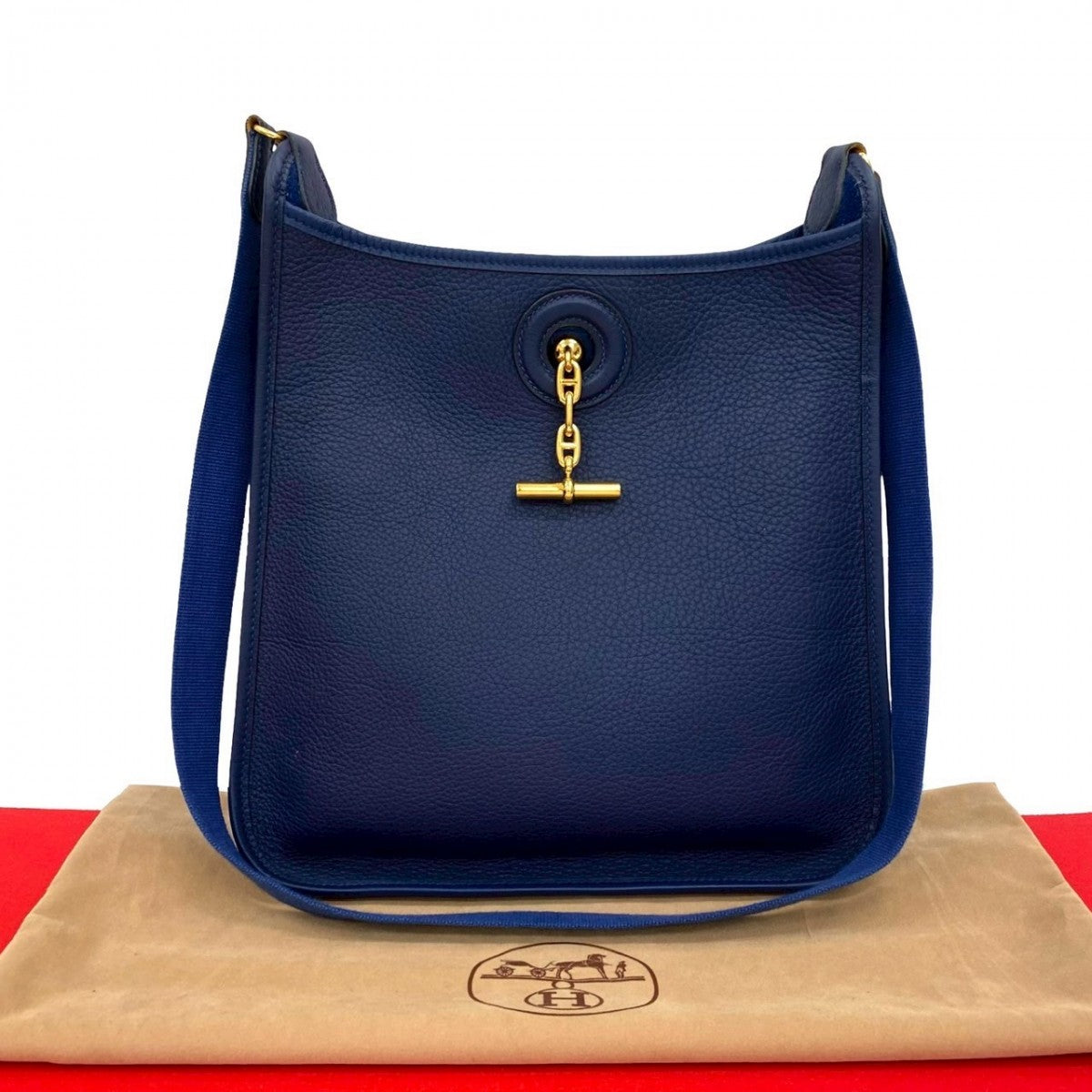 Hermes Shoulder Bag Togo Vespa Pm Navy