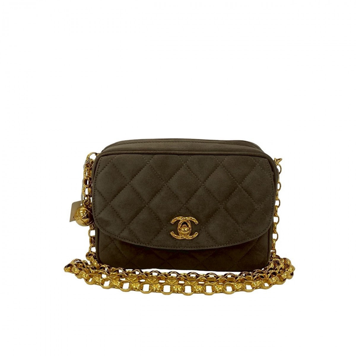 Chanel Suede Matrasse Brown Shoulder Bag