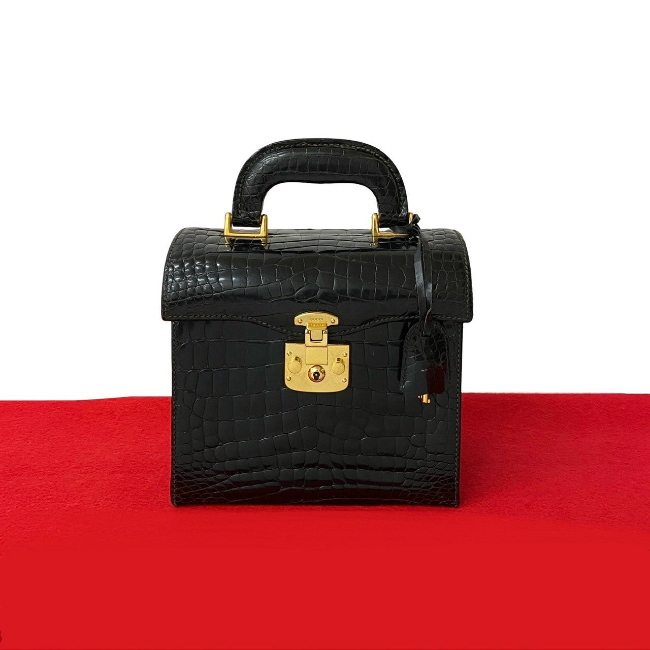 Gucci Ready lock Leather Black Handbag