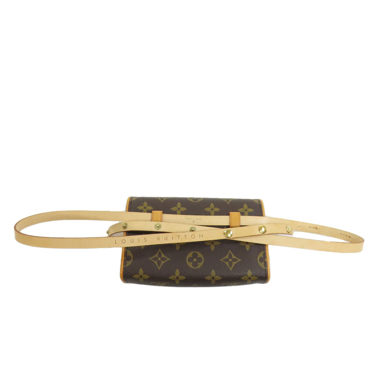 Louis Vuitton Hip M51855 Pochette Florentine Monogram Canvas Brown Clutch Bag 2