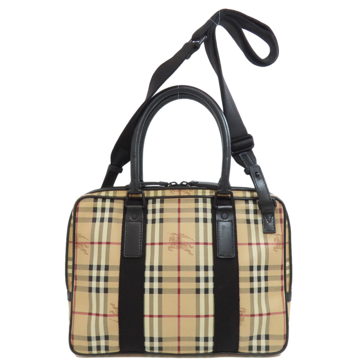 Burberry Business Bag Pvc Nova Check 2Way Beige Travel Bag