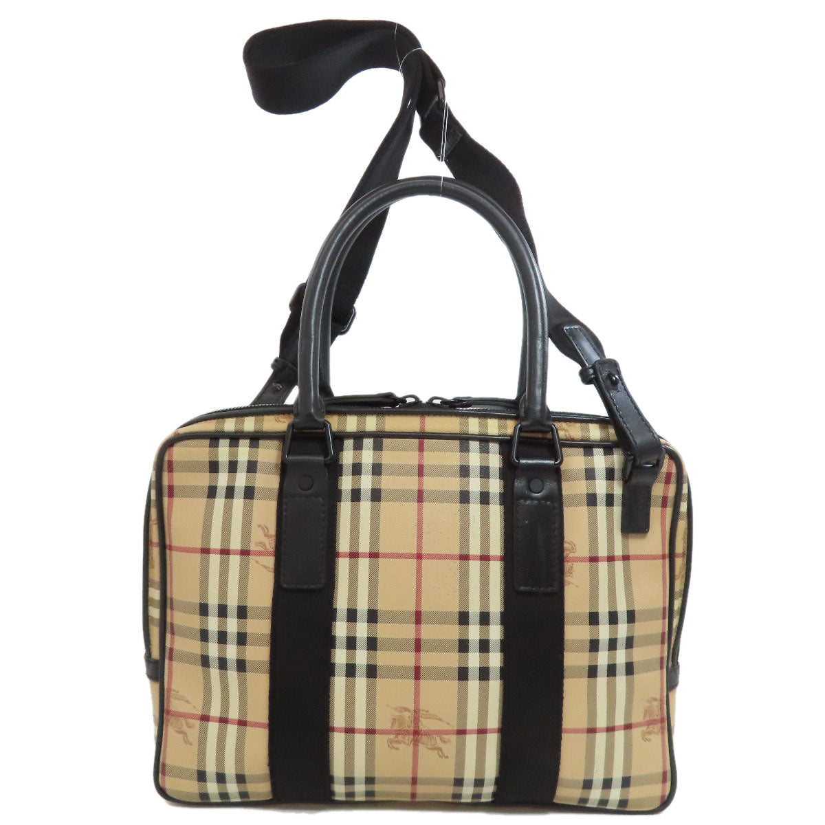 Burberry Business Bag Pvc Nova Check 2Way Beige Travel Bag