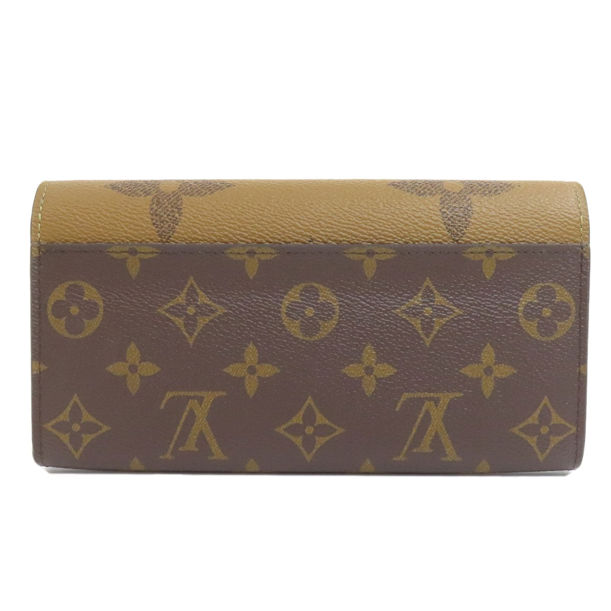 Louis Vuitton Long Purse M80726 Giant Portefeuille Monogram Brown Wallet Case