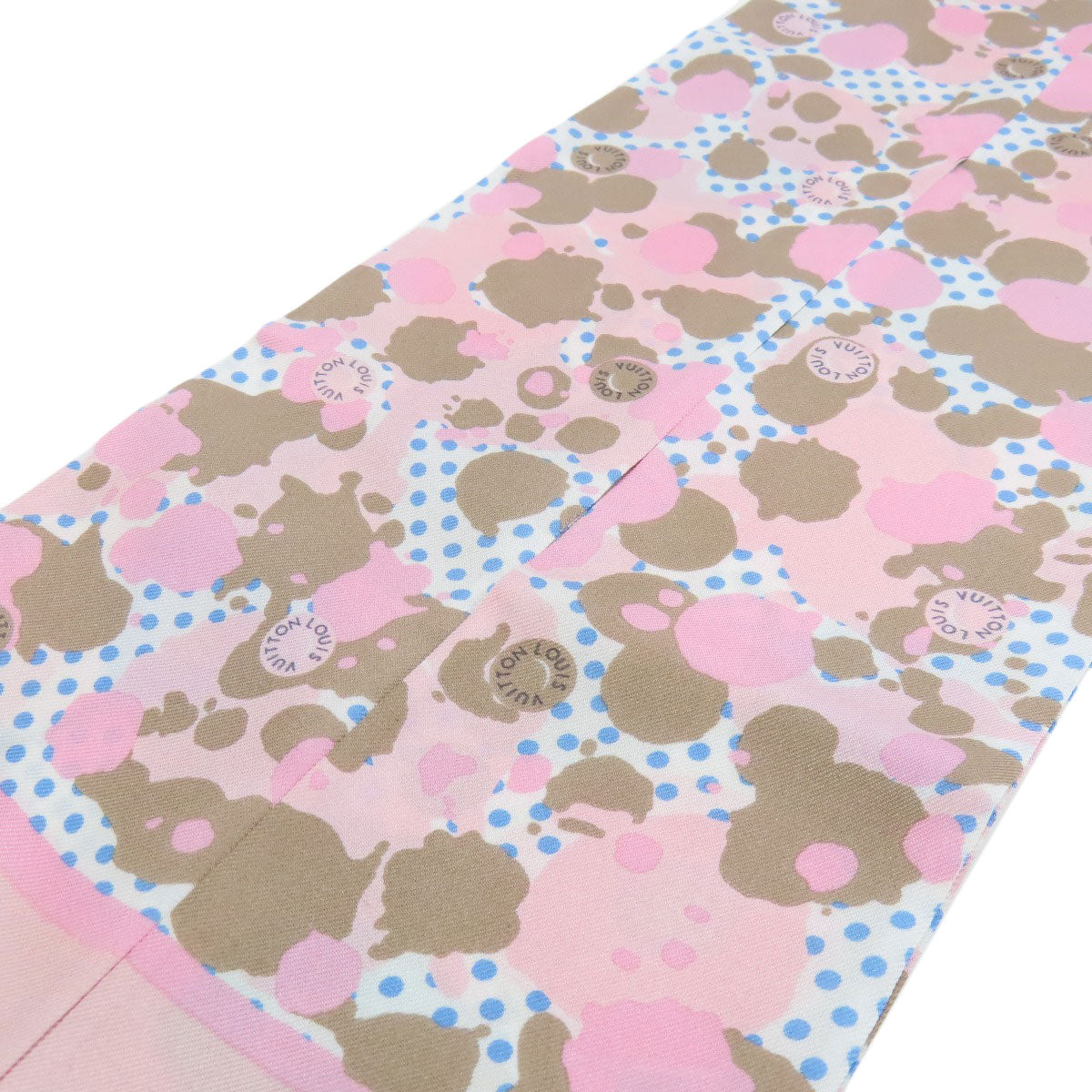 Louis Vuitton scarf M75214 silk Bando Retro Pink