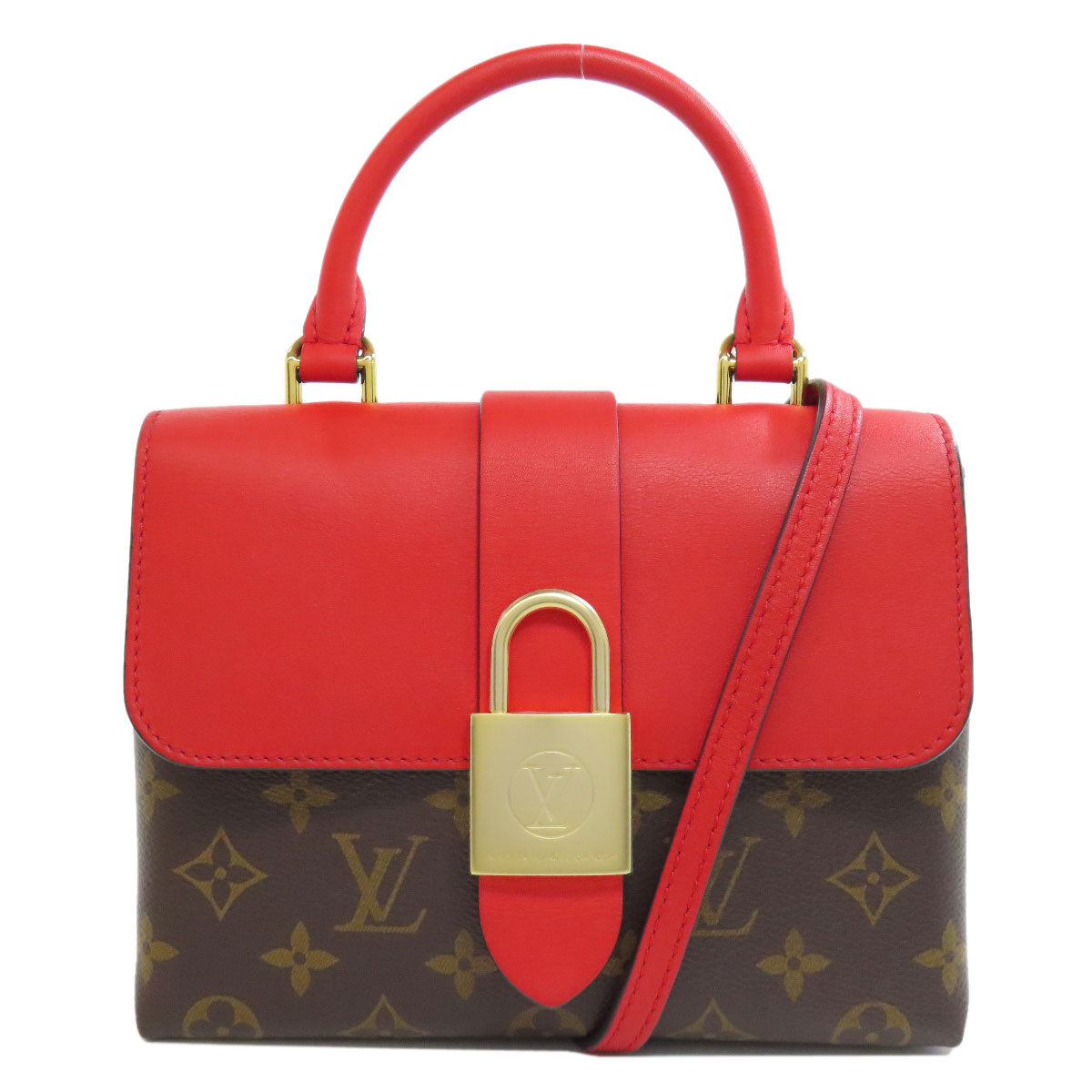 Louis Vuitton M44322 Rocky bb Monogram Canvas Red Handbag