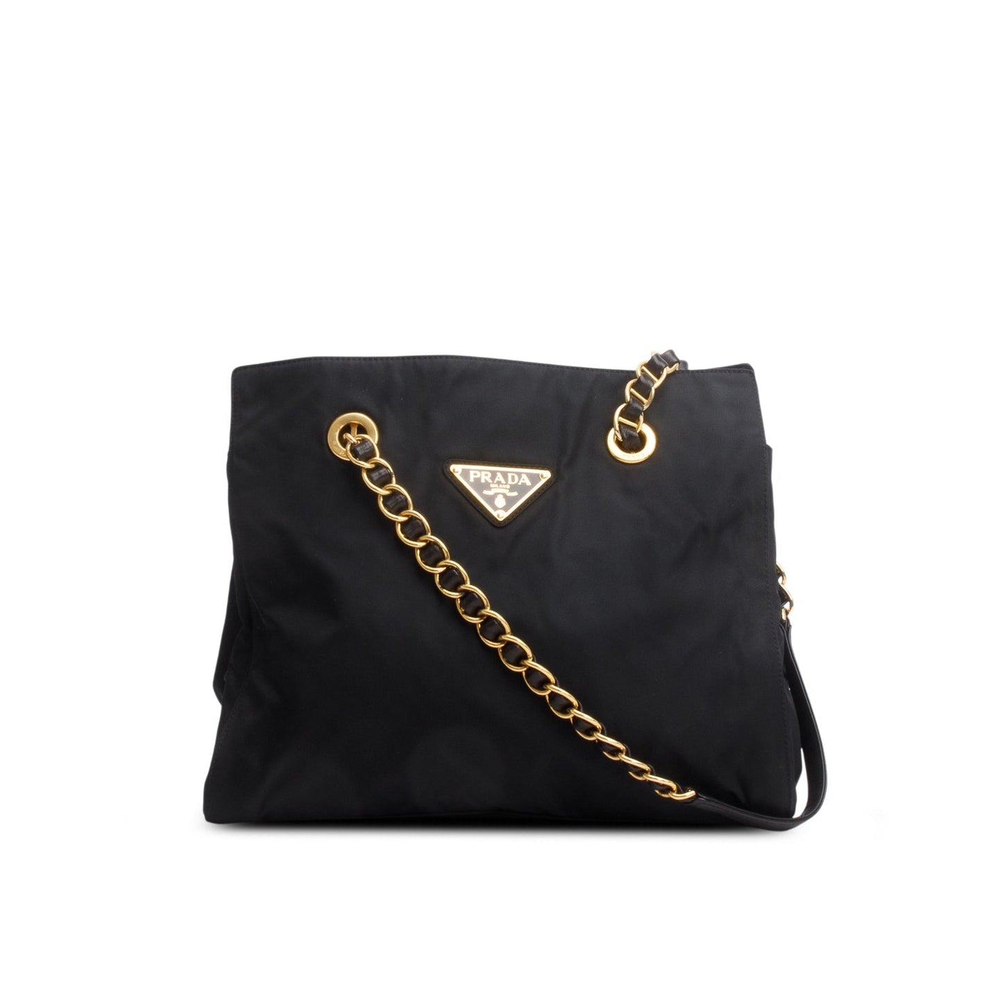 Prada Tessuto Shoulder Bag Nylon Black