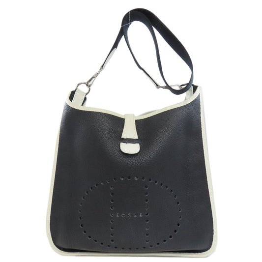 Shoulder Bag Taurillon Clemence Evelyn Pm Silvermetal Black