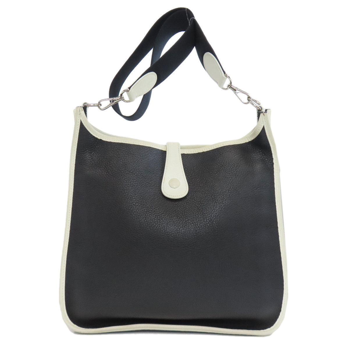 Shoulder Bag Taurillon Clemence Evelyn Pm Silvermetal Black