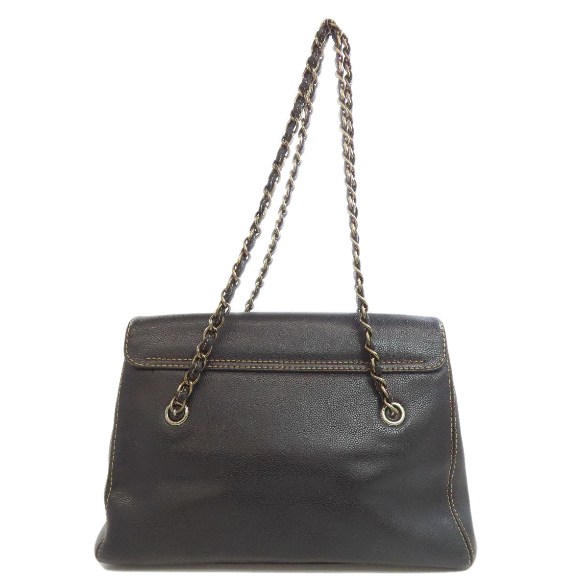Chanel Grained Calfskin Skin Black Tote Bag