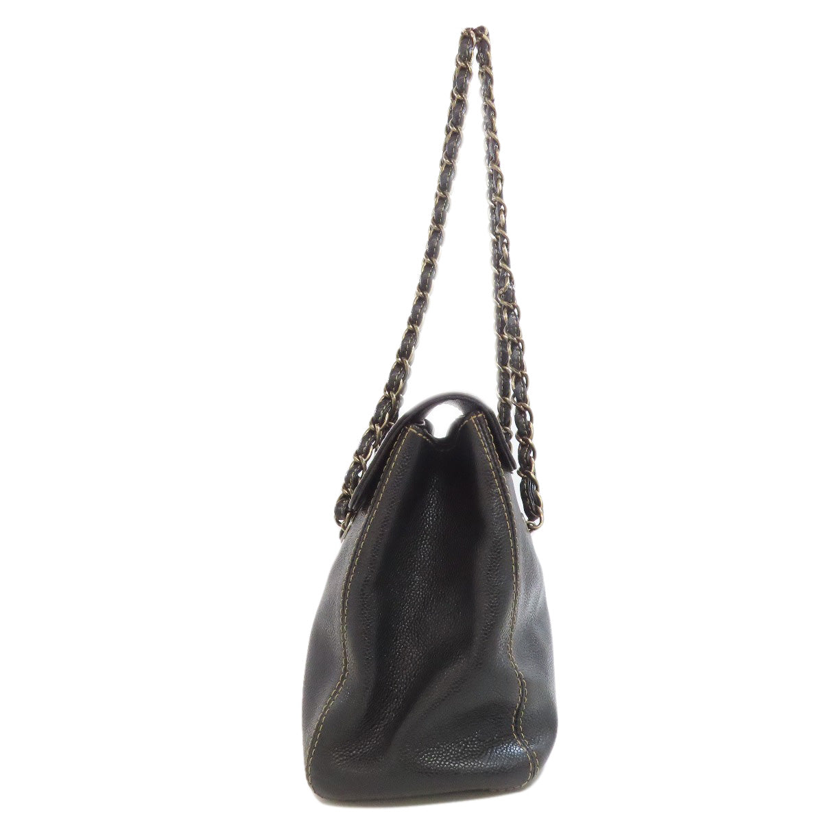 Chanel Grained Calfskin Skin Black Tote Bag