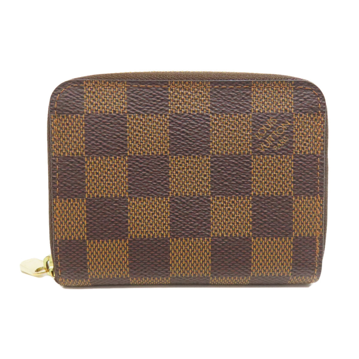 Louis Vuitton Coin N63070 Damier Zippy coin Canvas Brown Wallet Case 2