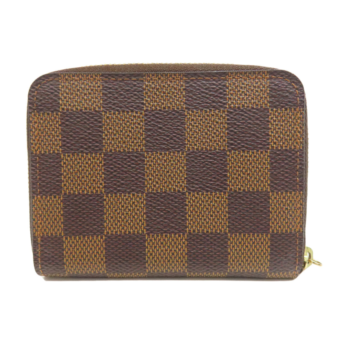 Louis Vuitton Coin N63070 Damier Zippy coin Canvas Brown Wallet Case 2