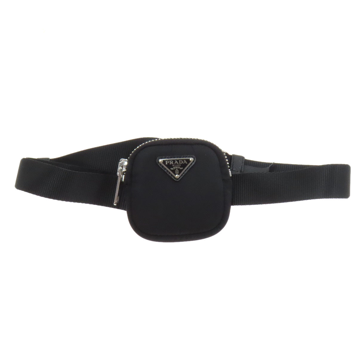 Hip Bag Logometal Women Nylon Black Travel Bag