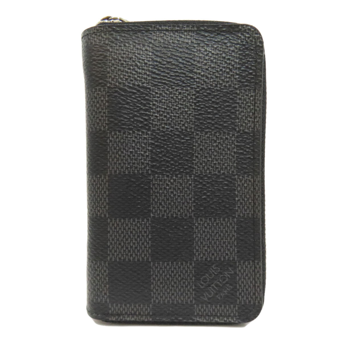 Louis Vuitton Coin N63076 Damier Zippy coin Canvas Black Wallet Case 2