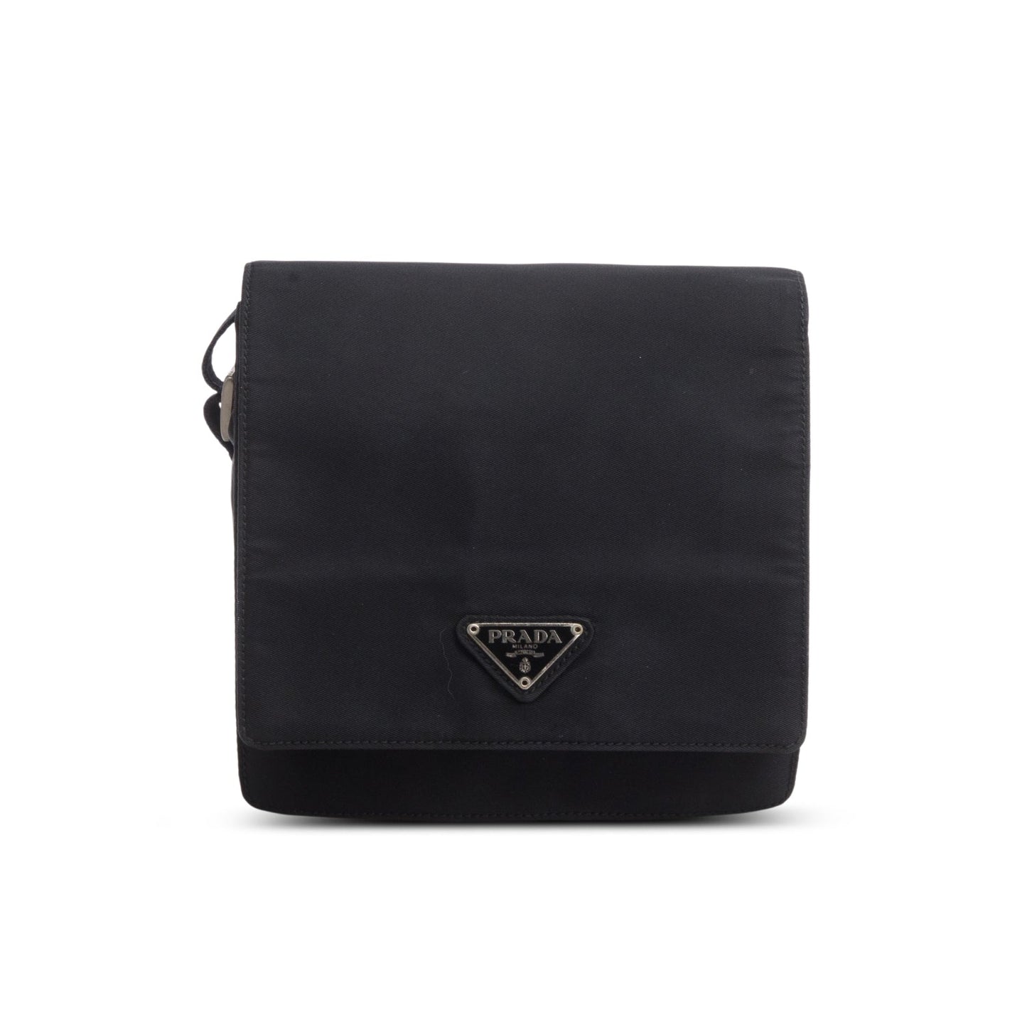 Prada Tessuto Saffiano Crossbody Bag Nylon Black