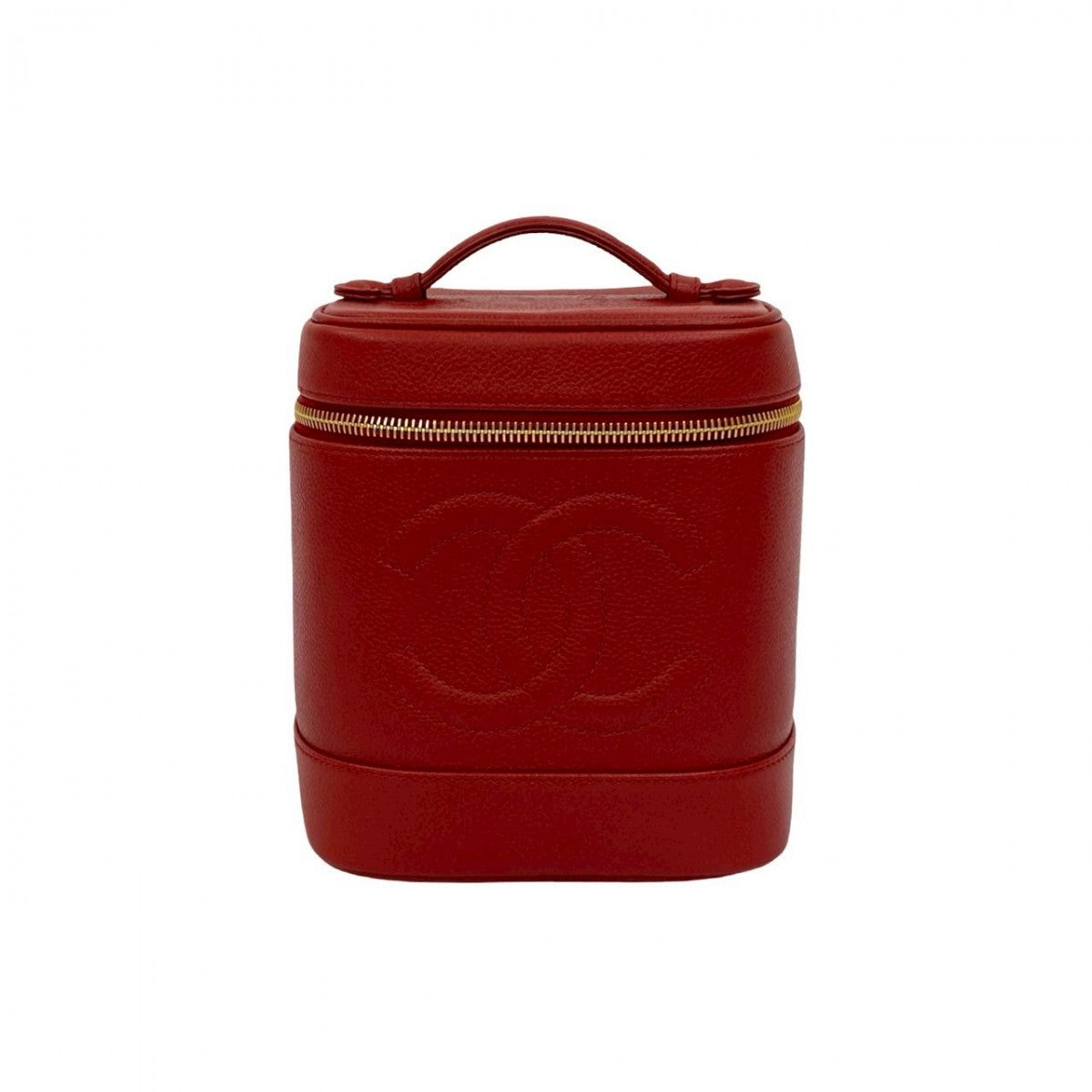 Chanel Matt caviar skin Red Handbag