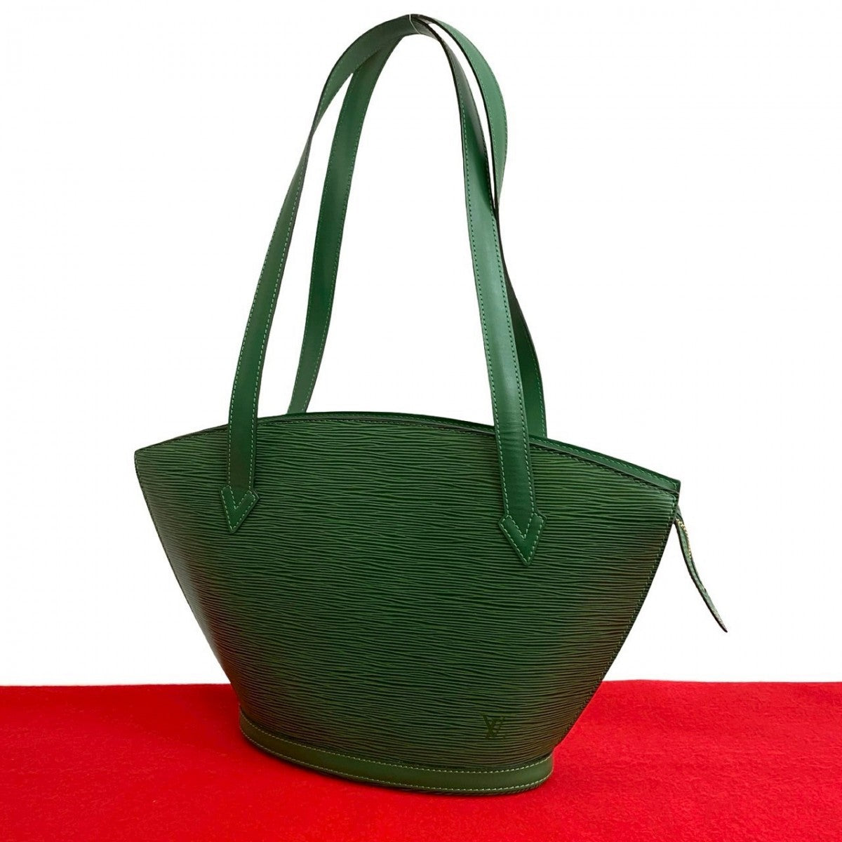Louis Vuitton Epi Sunjack shopping Leather Green Tote Bag