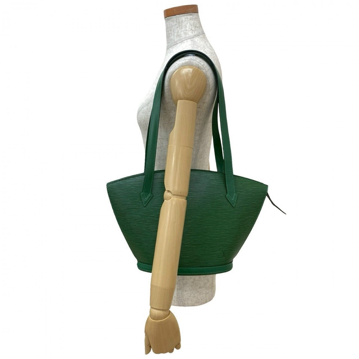 Louis Vuitton Epi Sunjack shopping Leather Green Tote Bag