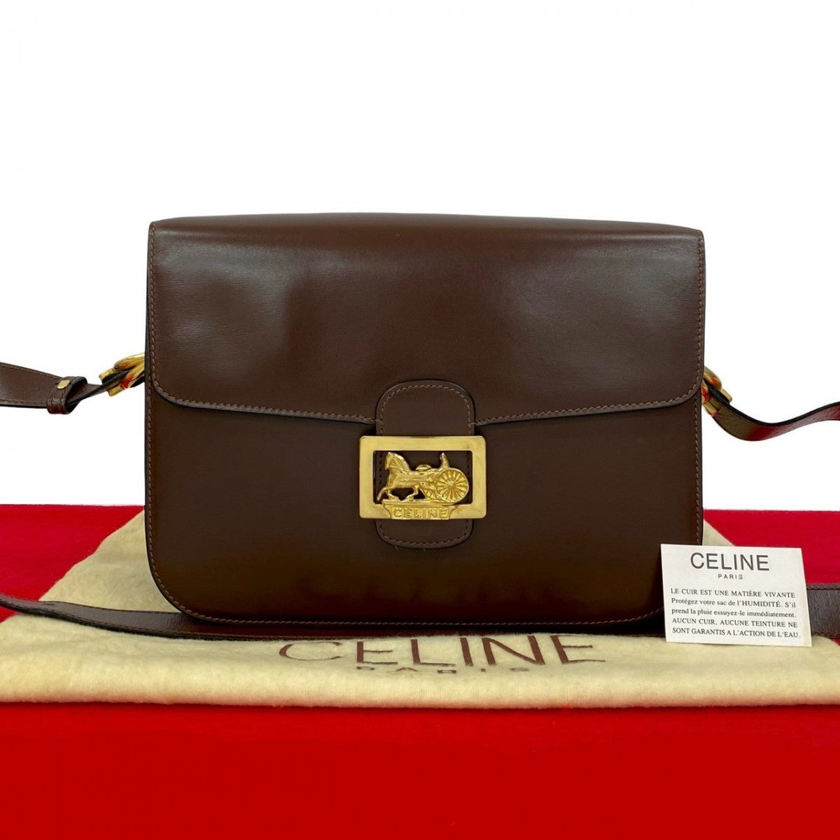 Shoulder Bag Calfskin Brown