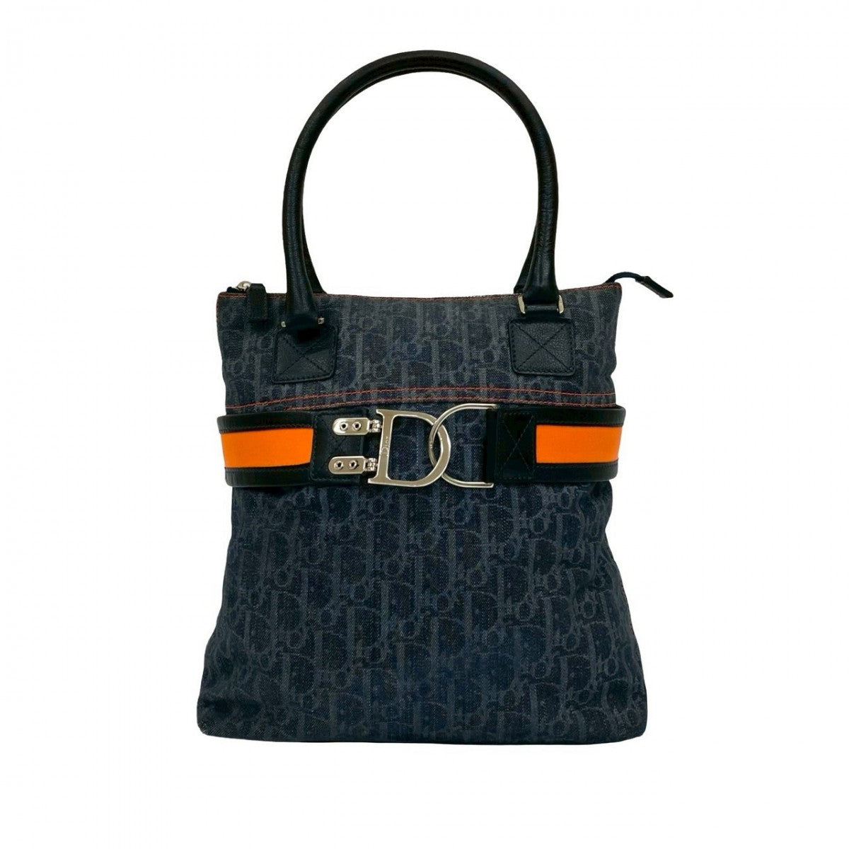 Dior Handbag Navy Flight Denim Travel Bag