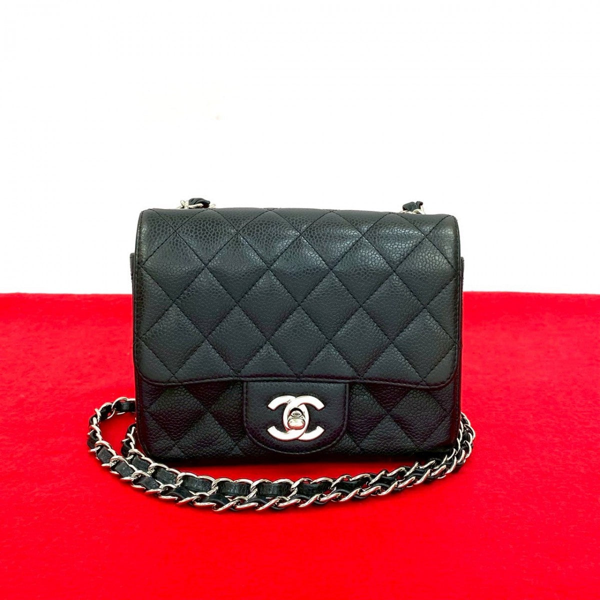 Chanel Matt caviar skin Matrasse Black Shoulder Bag 2