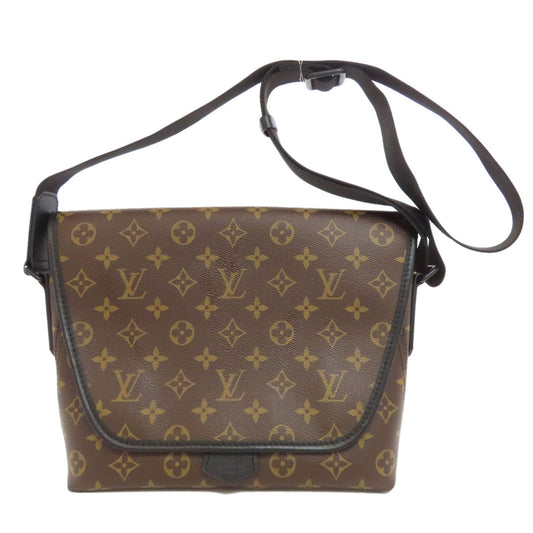 Louis Vuitton M45557 macacer Magnetic messenger Monogram Brown Crossbody Bag