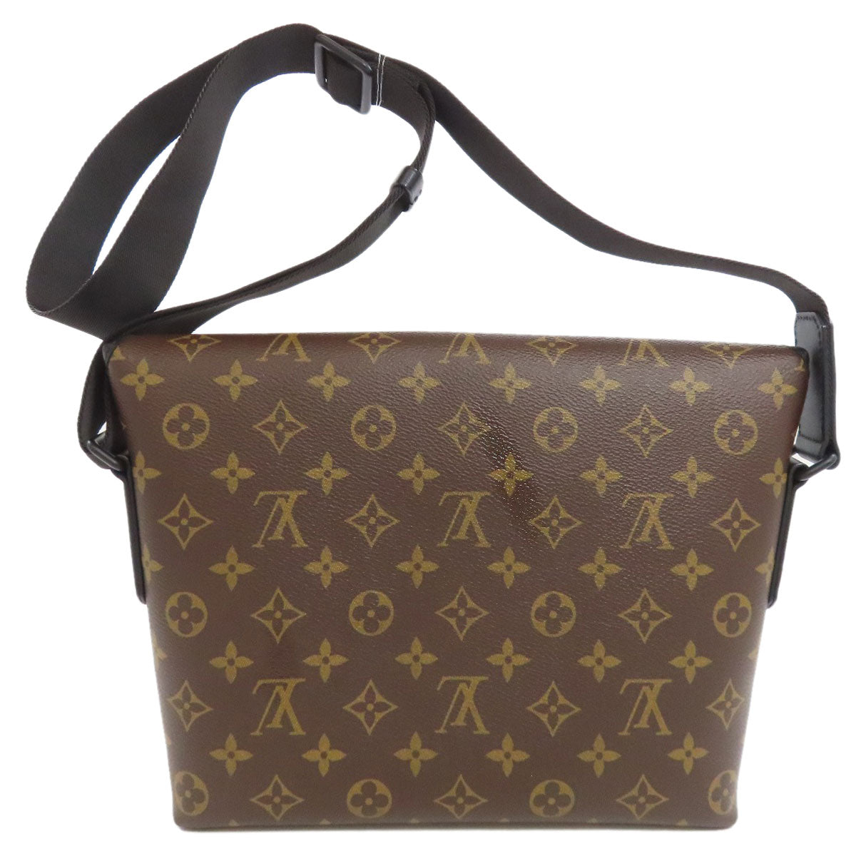 Louis Vuitton M45557 macacer Magnetic messenger Monogram Brown Crossbody Bag