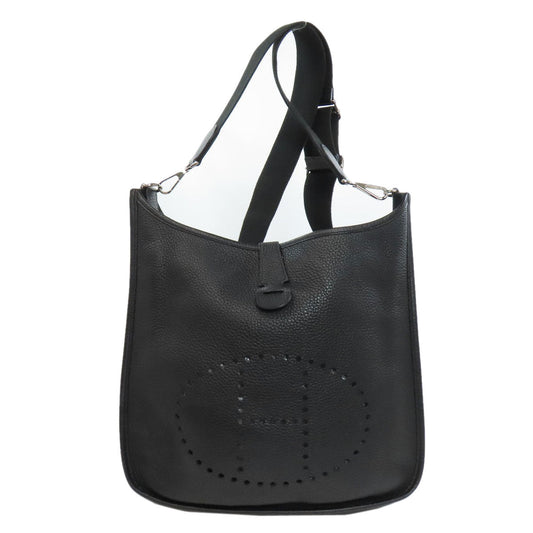 Shoulder Bag Togo Evelyn Gm Silvermetal Women Black