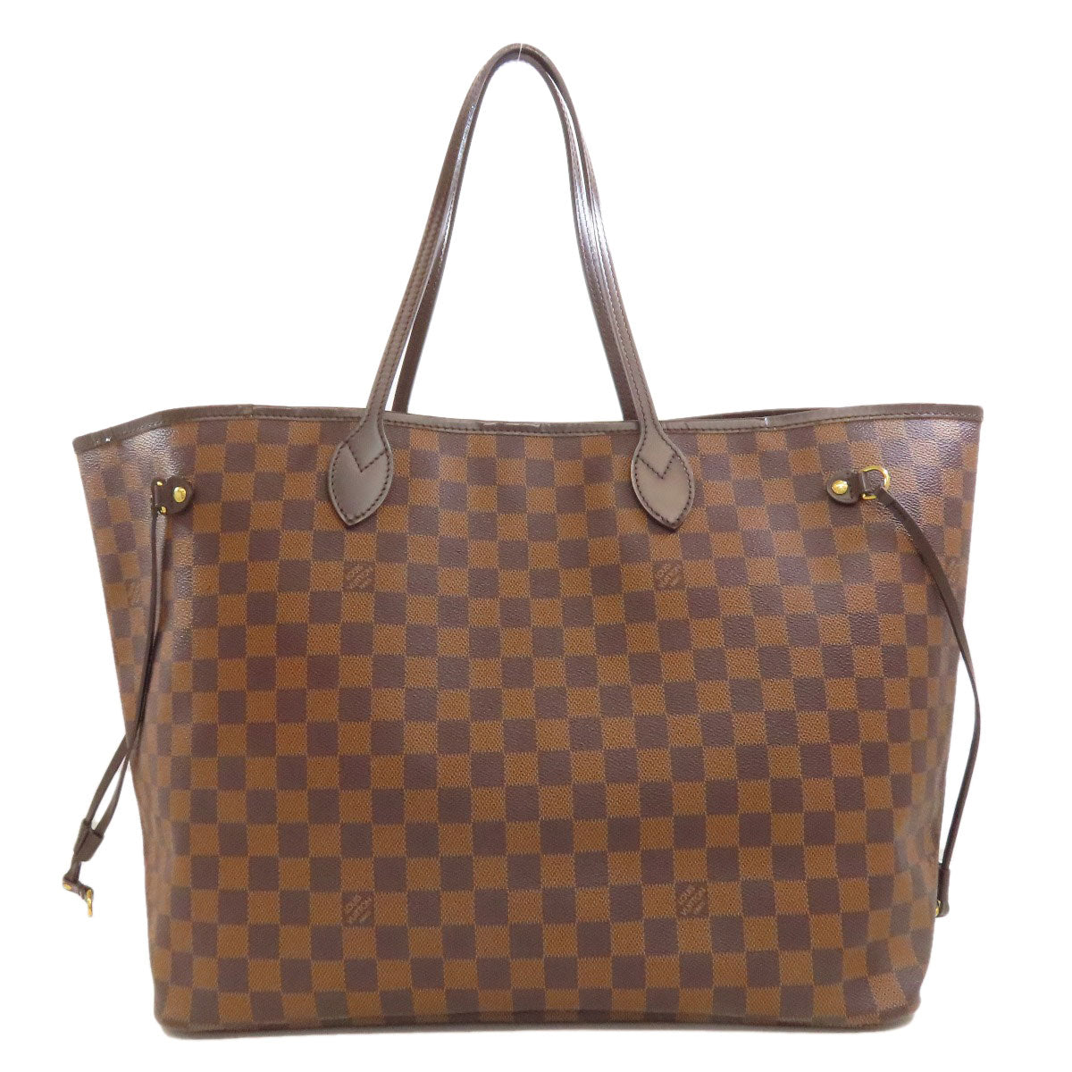 Louis Vuitton N51106 Damier Neverfull GM old Canvas Brown Tote Bag