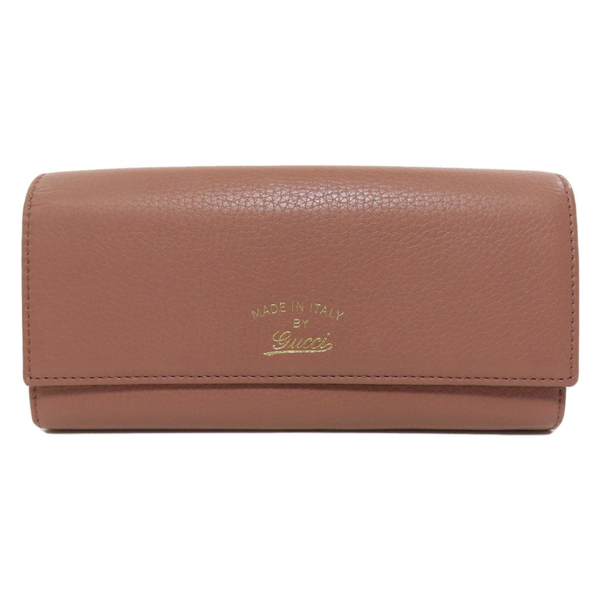Gucci Long Purse Swing Leather Pink Wallet Case
