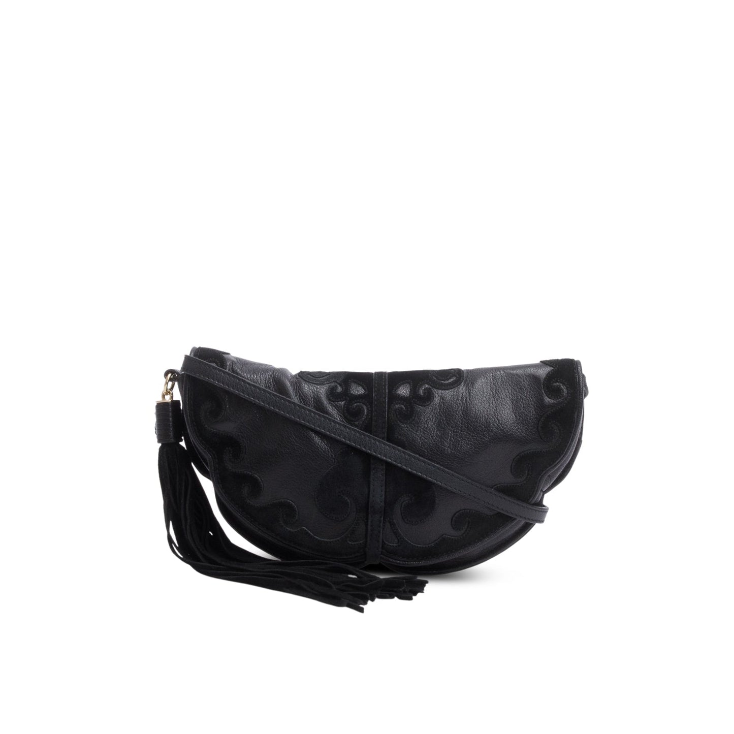 YSL Saint Laurent Rive Gauche Shoulder Bag Leather Suede