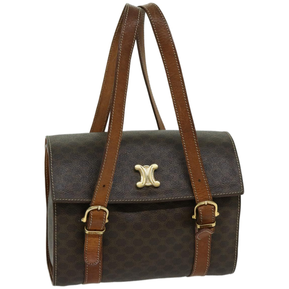 Luxury Macadam Hand Bag Pvc Way Canvas Brown Travel Bag