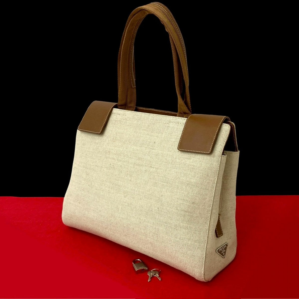Handbag Canvas Brown Travel Bag