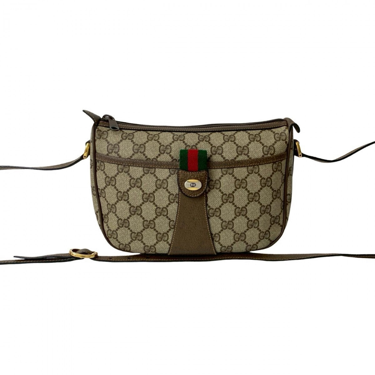 Gucci Sherry line Leather Brown Shoulder Bag 2