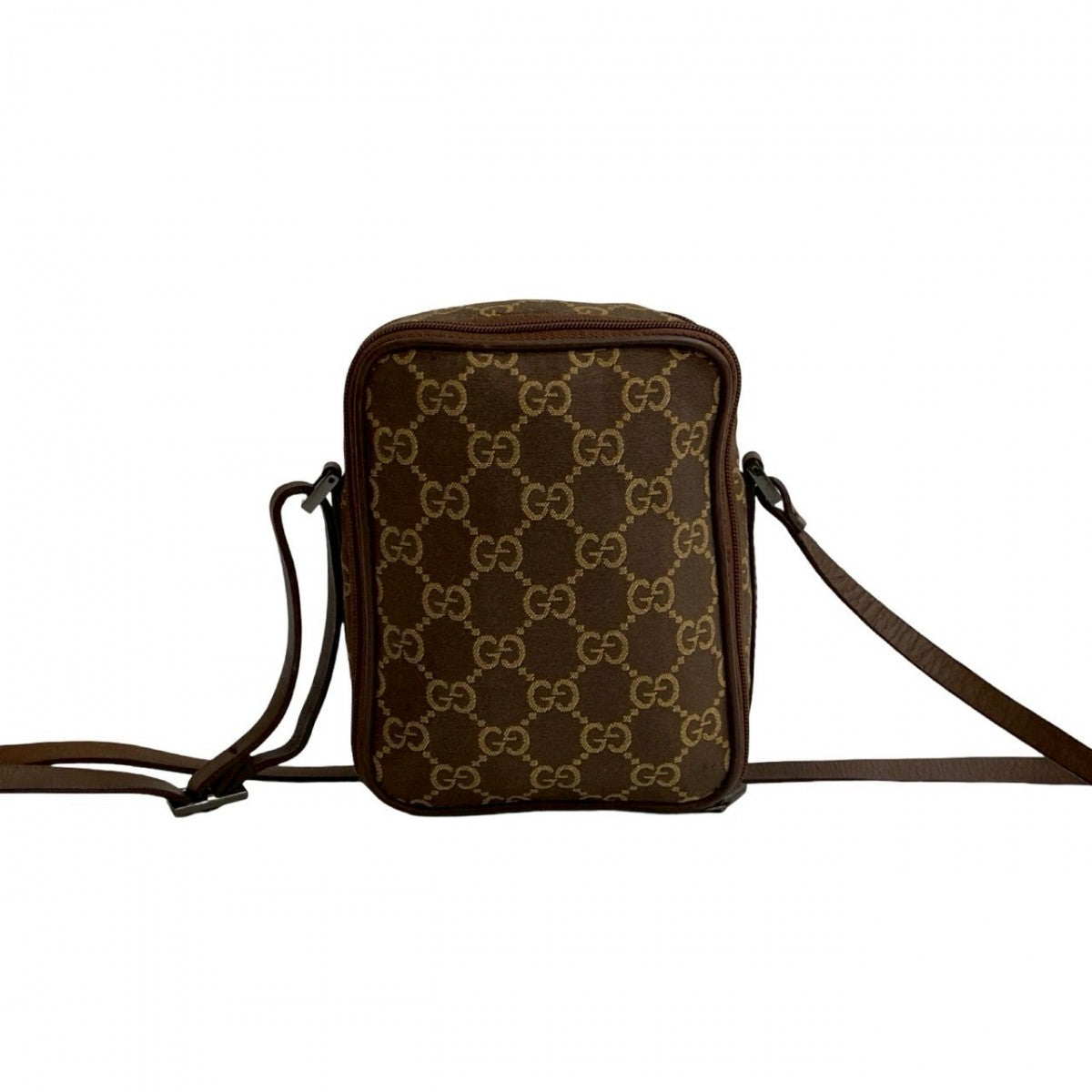 Gucci Canvas Brown Shoulder Bag