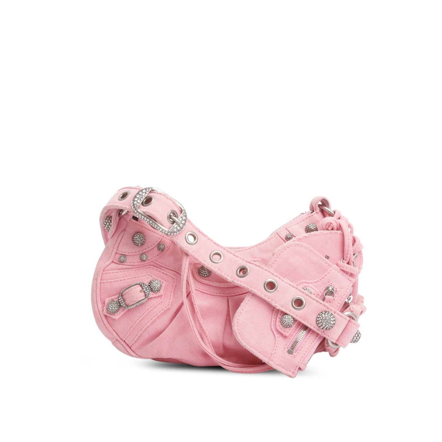 Balenciaga Le Cagole Xs Shoulder Bag Denim Pink