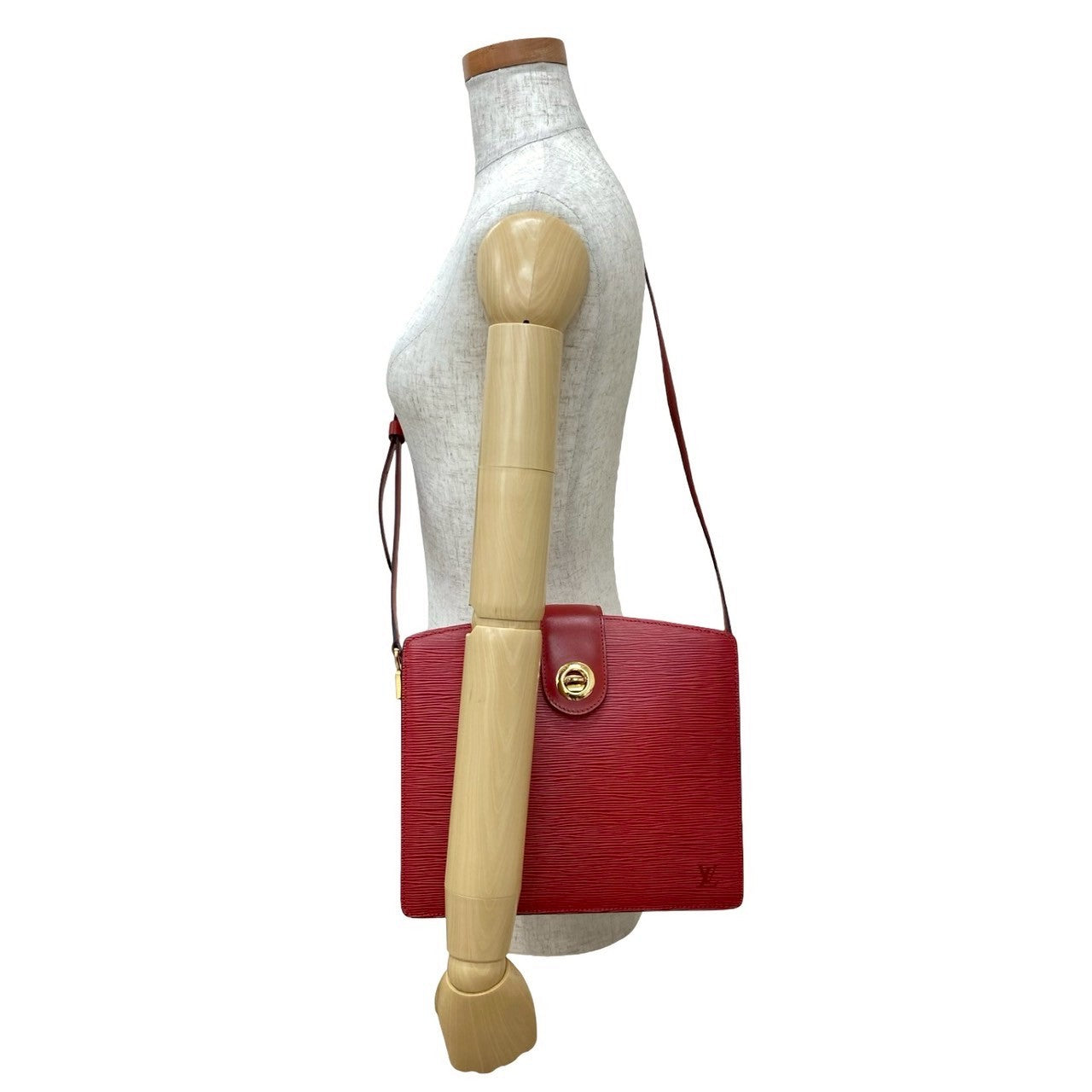 Louis Vuitton Epi Capuchin Leather Red Hat